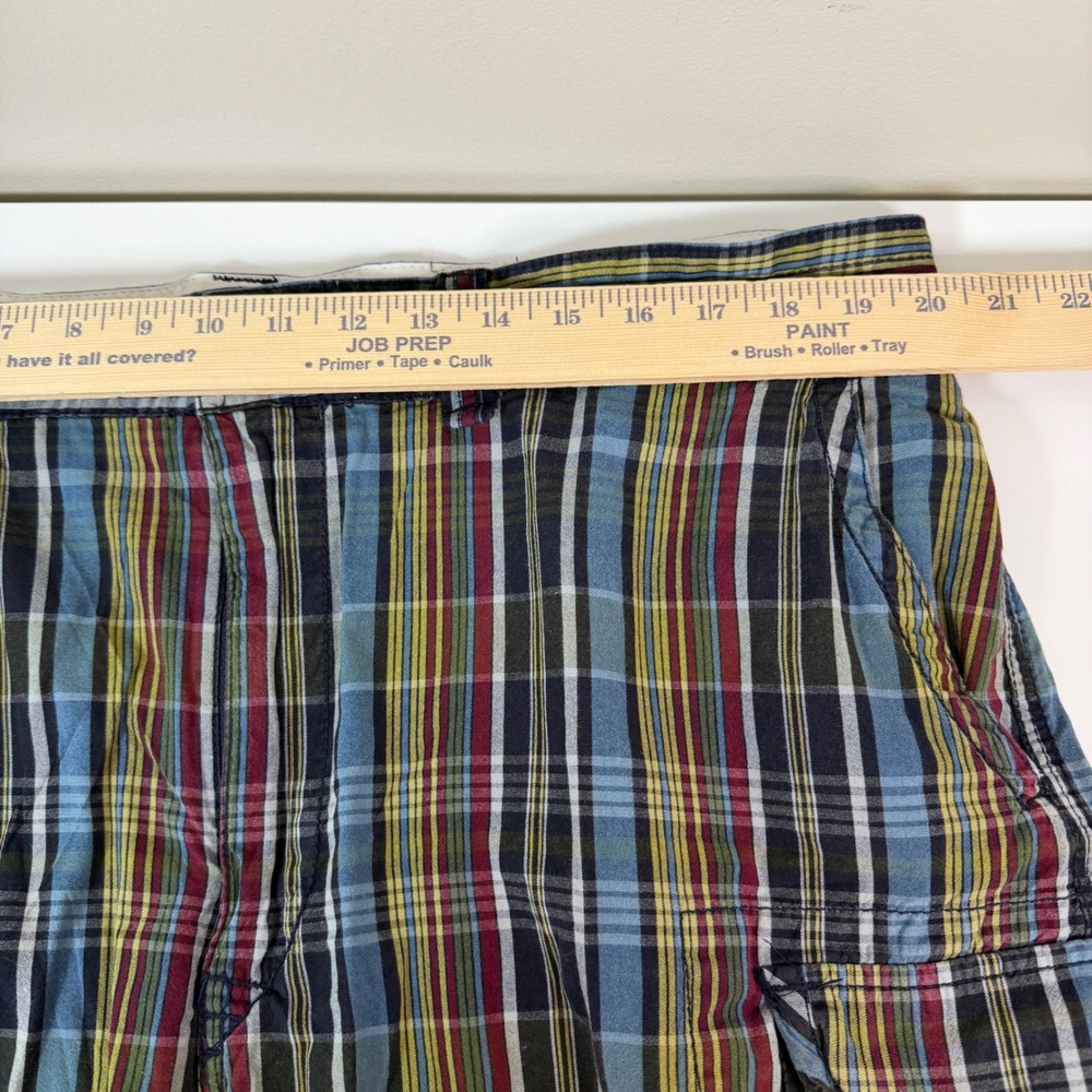 Polo Ralph Lauren 40 Madras Plaid Cargo Shorts Preppy Country Club‎ Golf Dadcore - Picture 4 of 11